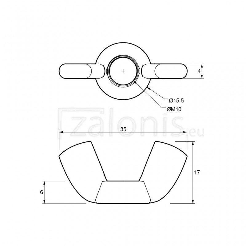 WING NUT M10 WING NUTS